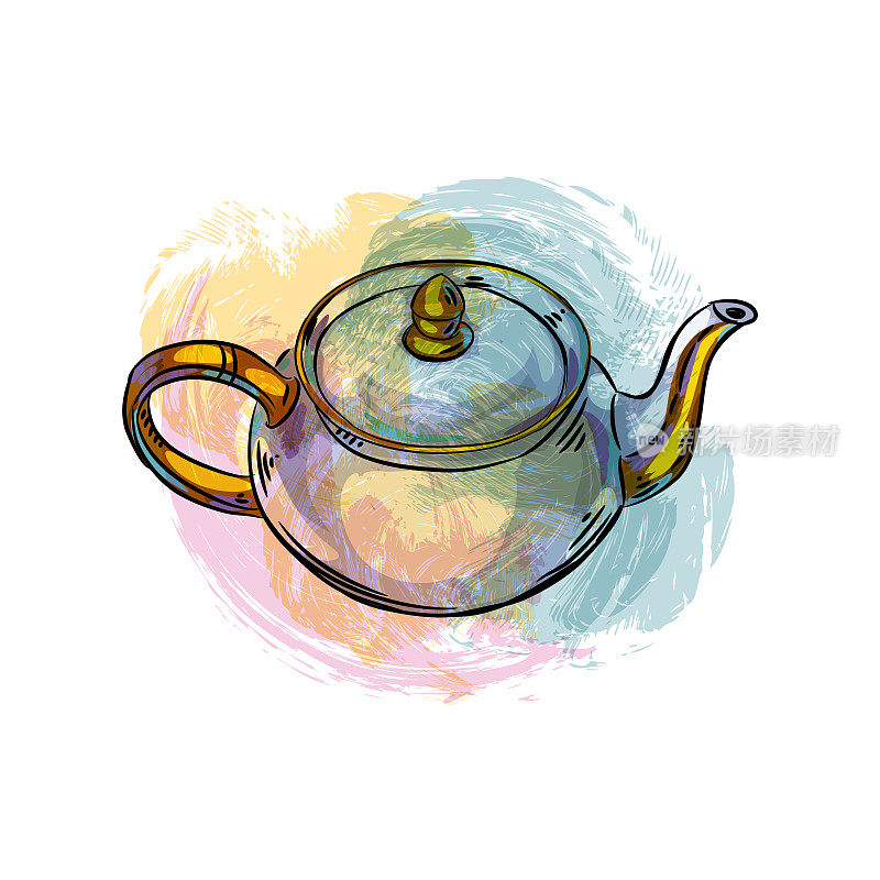 Tea pot Drawing